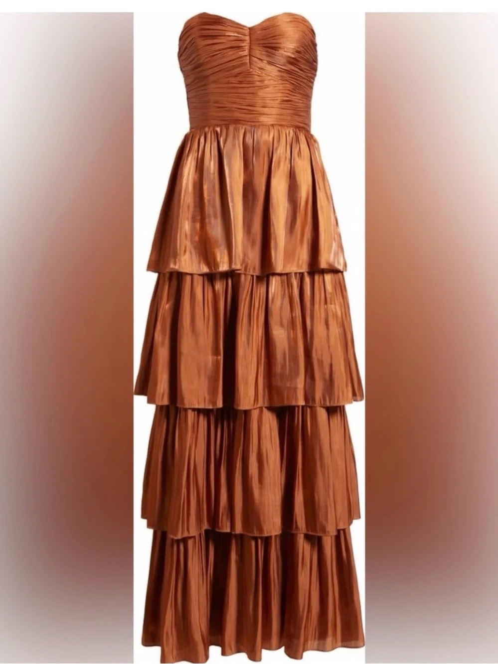 NWT Lulus Bella Strapless Tiered
Gown Sz Small - Picture 4 of 12